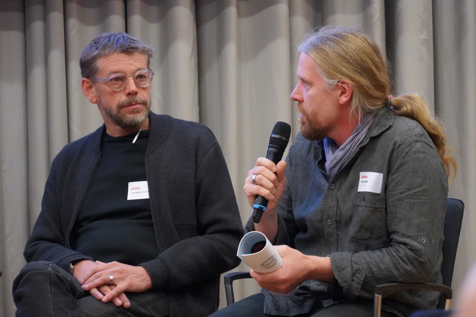 Wohnbaukonferenz »Neues Wohnen denken« | SESSION : Alexander Hagner und Jörg Weber, Figure: Katja Gehlfuß