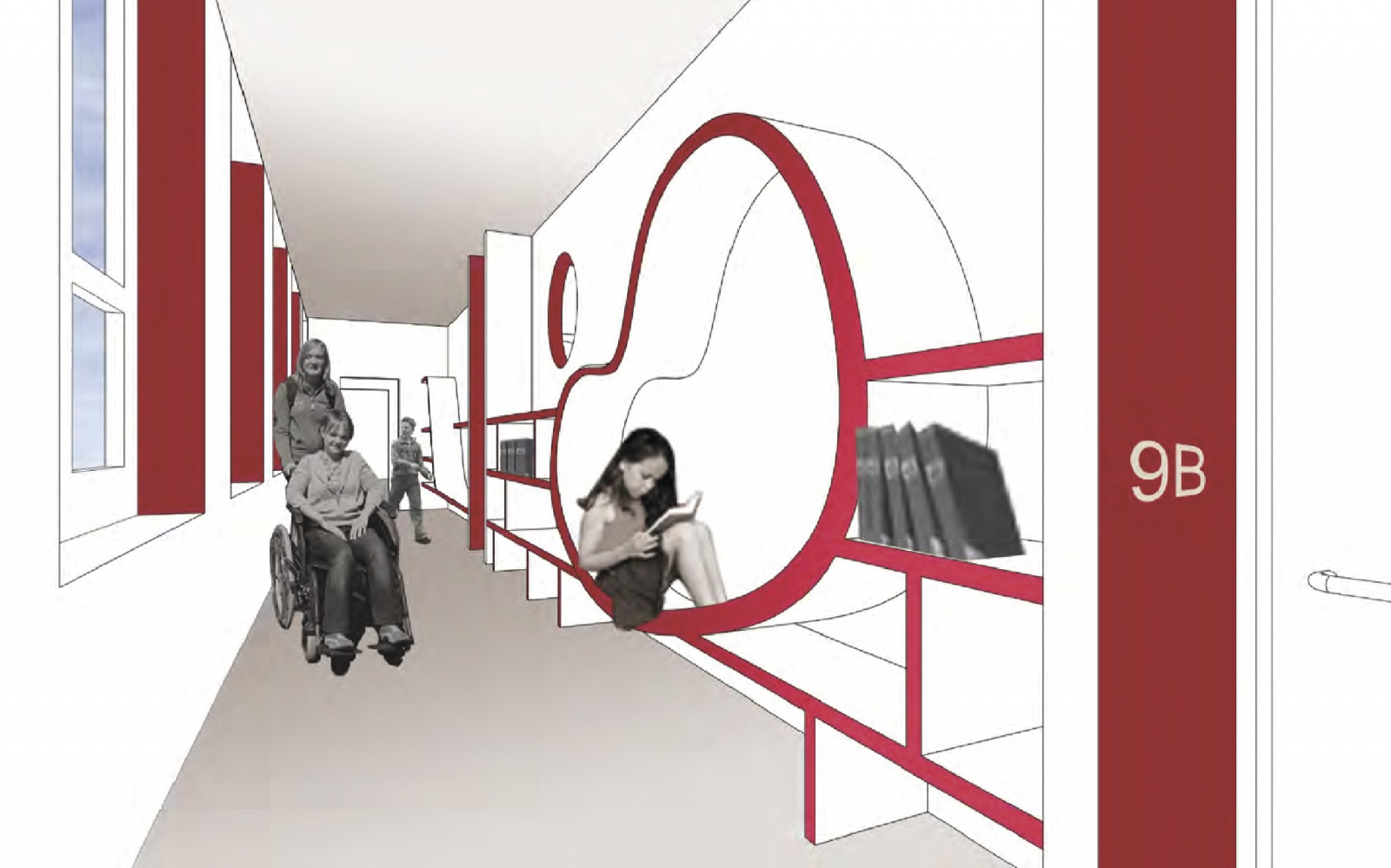 Zentrum für Kunst und Humanität, Beispielseite aus „Konzepte für die barrierefreie Gestaltung zweier Schulen“, Bild: Maren Krings, 360° Photography, Bad Langensalza