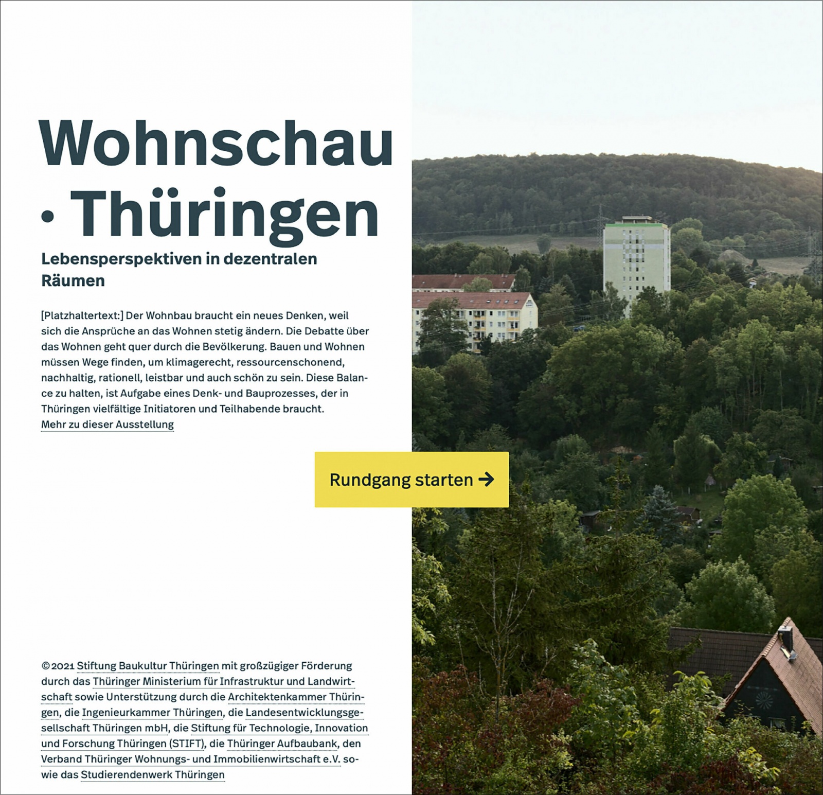 Webseite, Wohnschau, Ausstellung, Bild: Birgit und Martin Kohlhass, Weimar