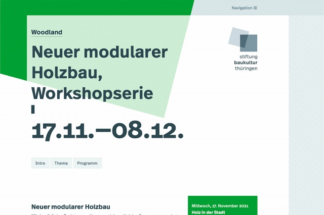 Workshopserie "Neuer modularer Holzbau", Bild: Stiftung Baukultur Thüringen