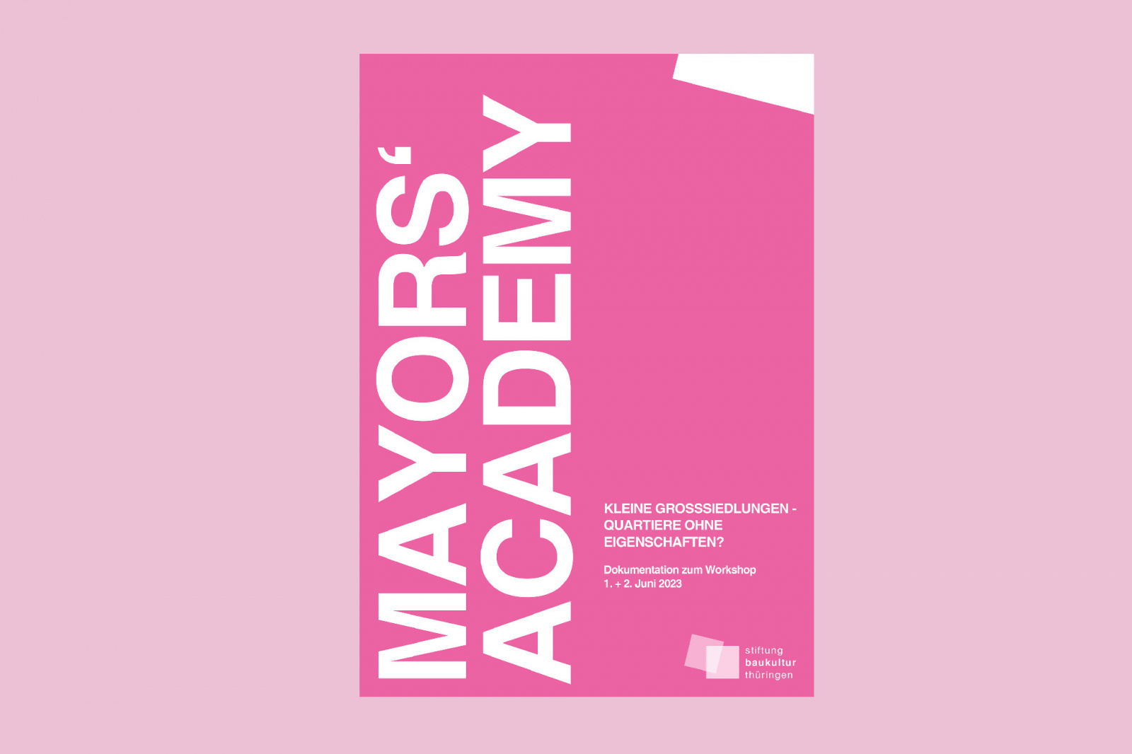 Cover Mayors' Academy, Figure: SBT